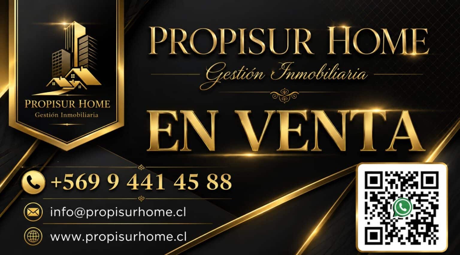 Letrero de venta Propisur Home en Angol
