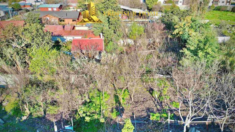 Vista aérea de terreno urbano en venta en Angol cercano al sector Los Pablos