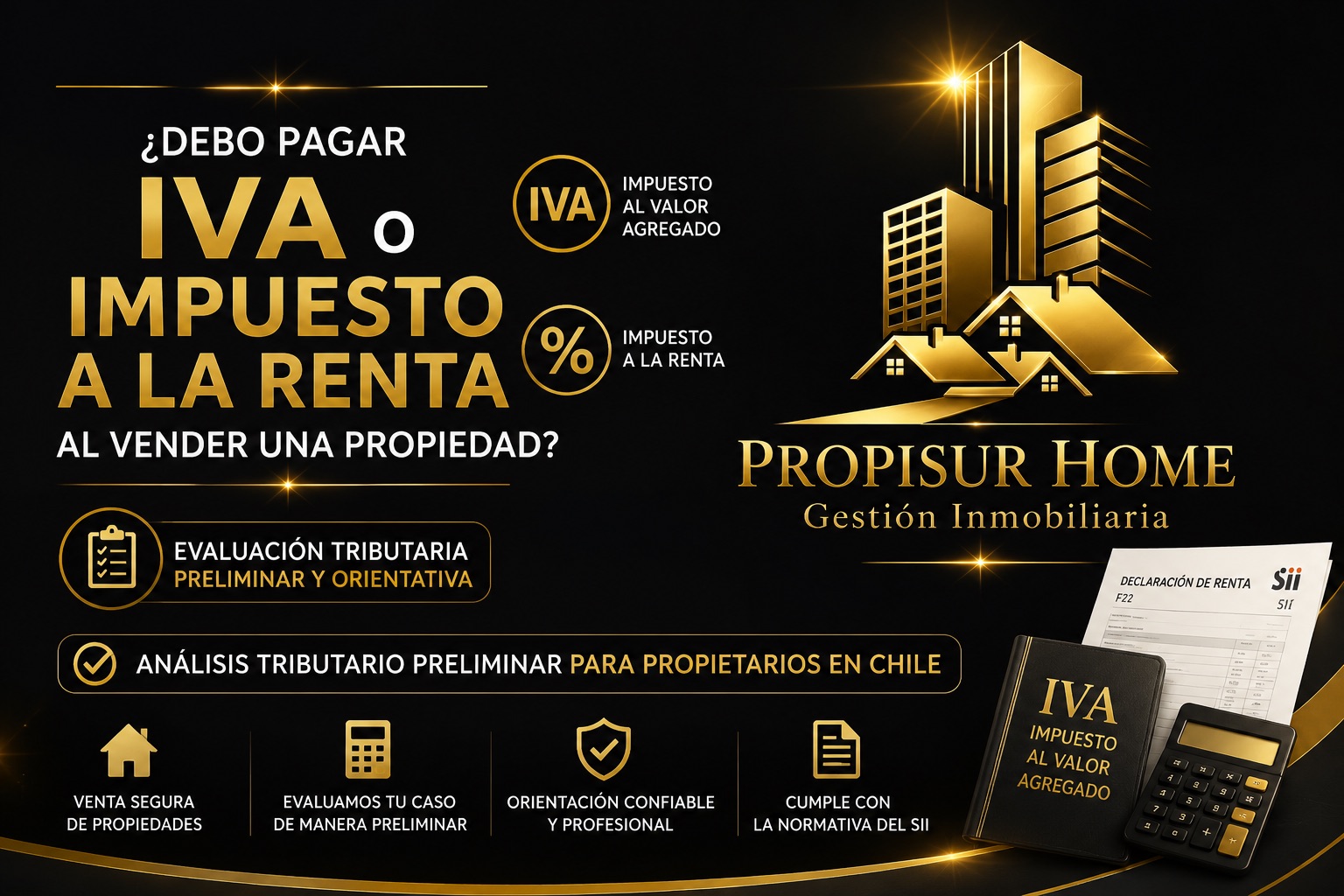 ¿Debo pagar IVA o impuesto a la renta al vender una propiedad?
