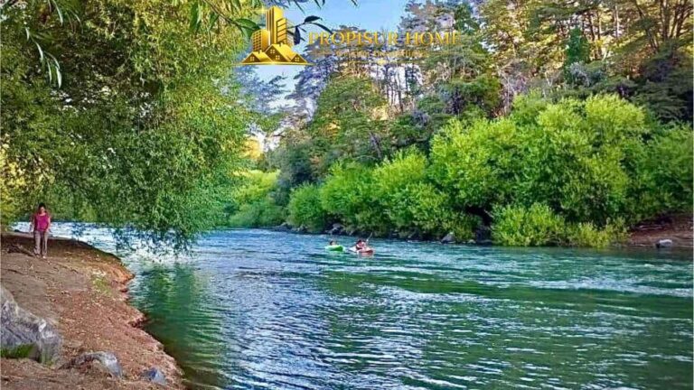 Río Trancura frente al complejo turístico en venta en Pucón